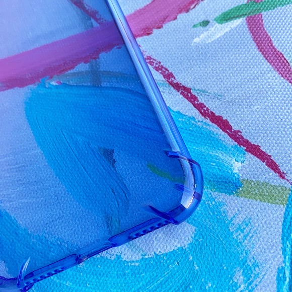 iPhone XR Case Blue Purple Ombre Style Clear Cover NEW - Picture 6 of 7